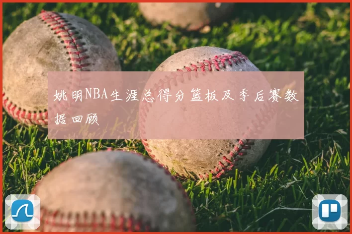 姚明NBA生涯总得分篮板及季后赛数据回顾