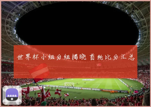 世界杯小组分组揭晓 首轮比分汇总